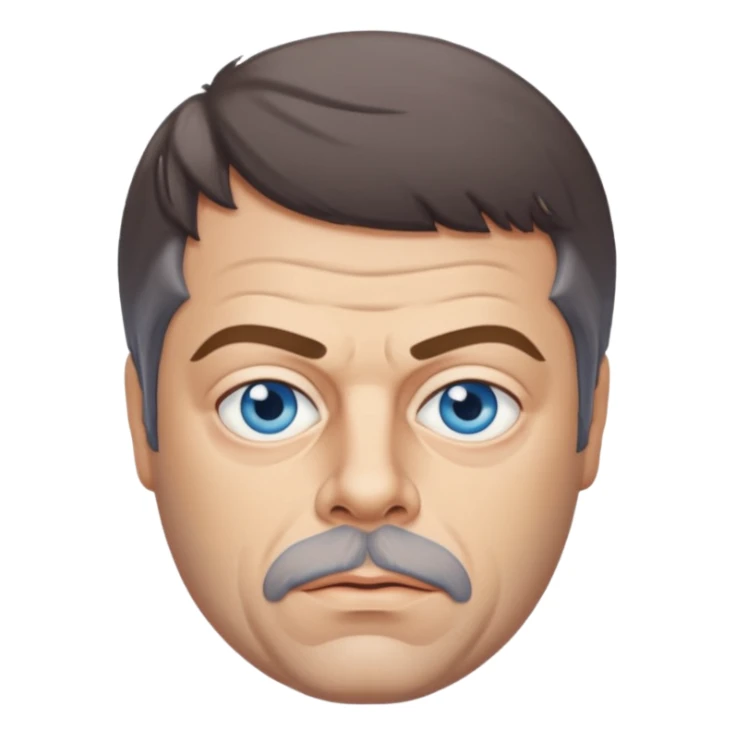 Oliver Reed with blue eyes sticker