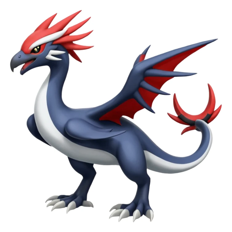 Yveltal-Lugia-Silvally-Fakémon-hybrid-creature (full body)  sticker
