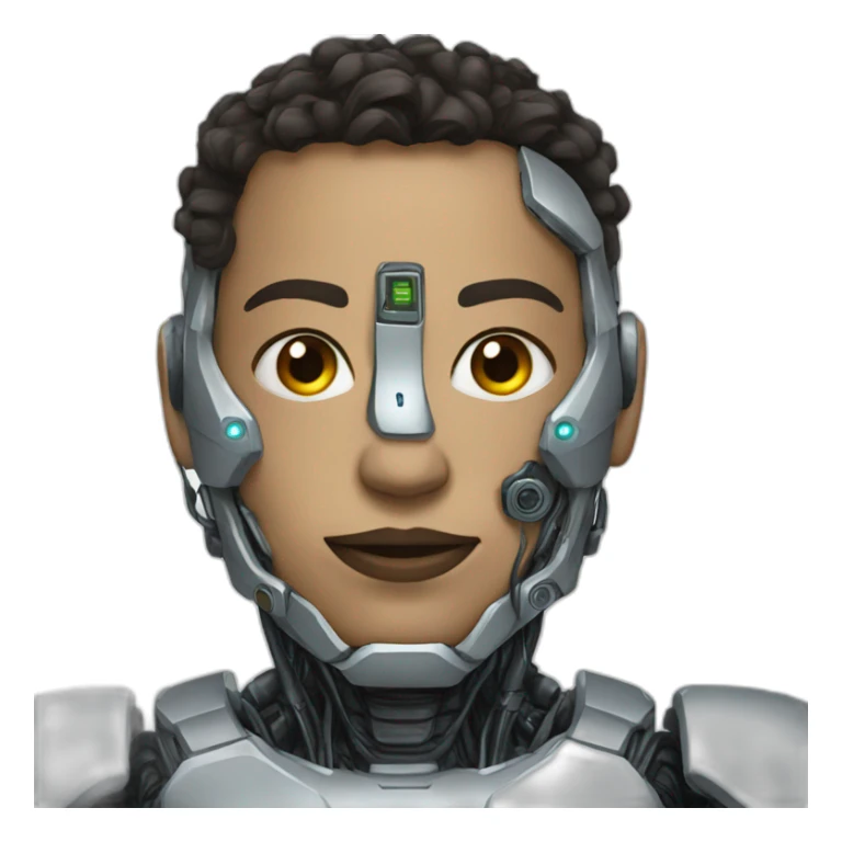 cyborg ai sticker