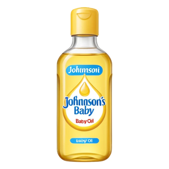 johnson's baby oil sticker