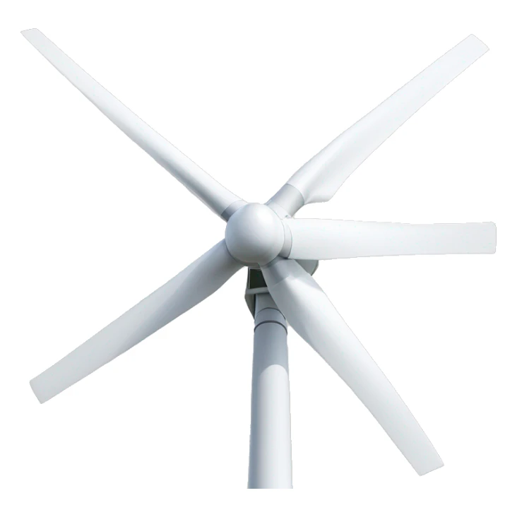 photorealistic wind turbine with perfectly straight propellers sticker