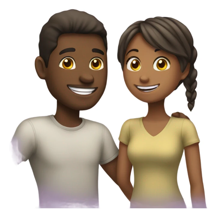 girl with her boyfriend sticker