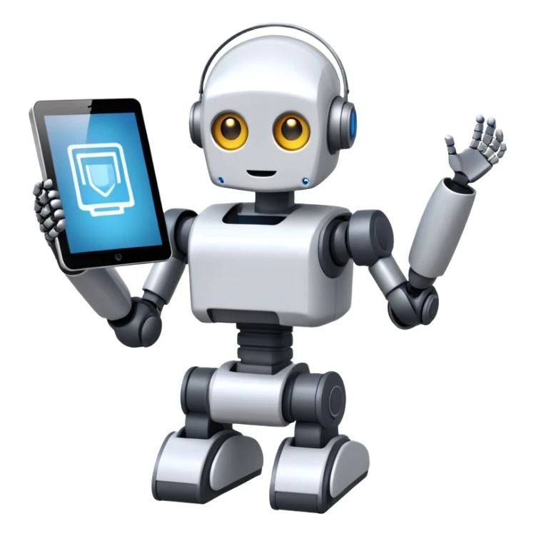 une image qui représente l'IA pour une thématique sur le sujet dans une médiathèque sticker