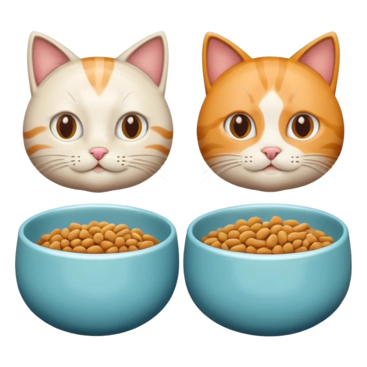 Cat Food and Water sticker