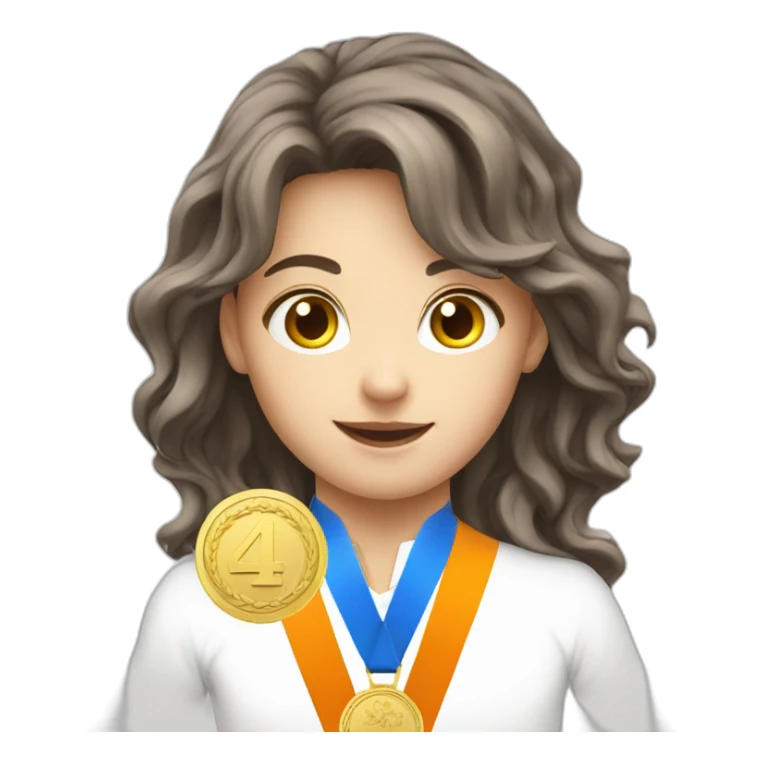 4th place medal white sticker