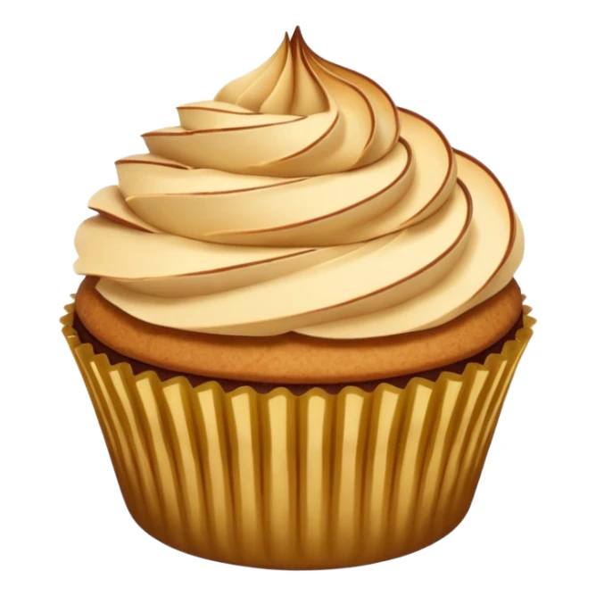 Cupcake con almendra en rodajas sin crema batida , sin capasillo, sin  sticker