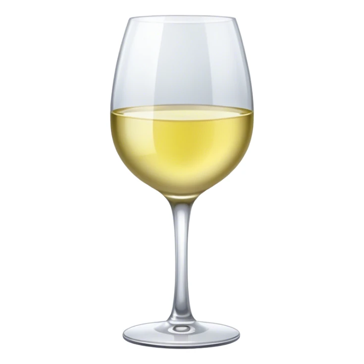 Glass of white wine sticker