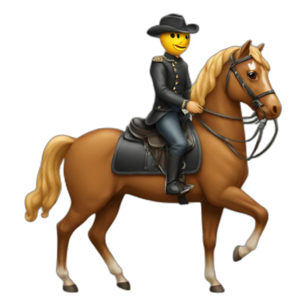 Poulpe sur un cheval sticker