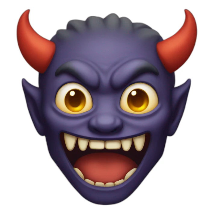 Demon emoji sticker