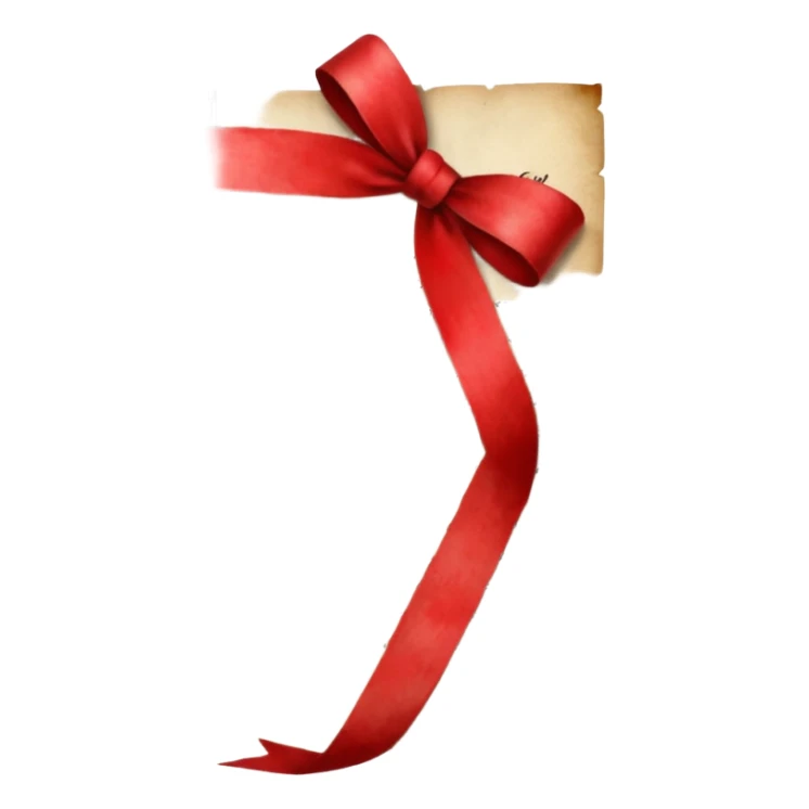 aged letters, tied with a red ribbon, envelopes, corespondence, aesthetic sticker