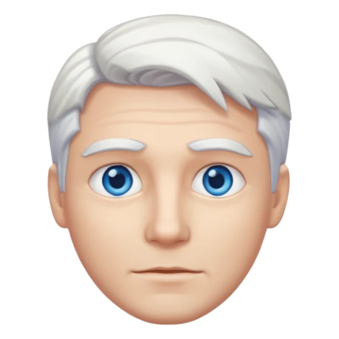 White-haired guy that looks and has beautiful blue eyes  sticker