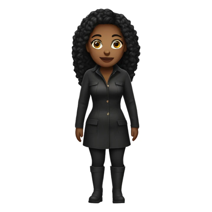 Thick black woman with knee high boots sticker