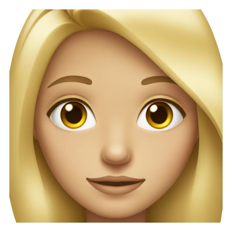 blonde girl with hazel eyes  sticker