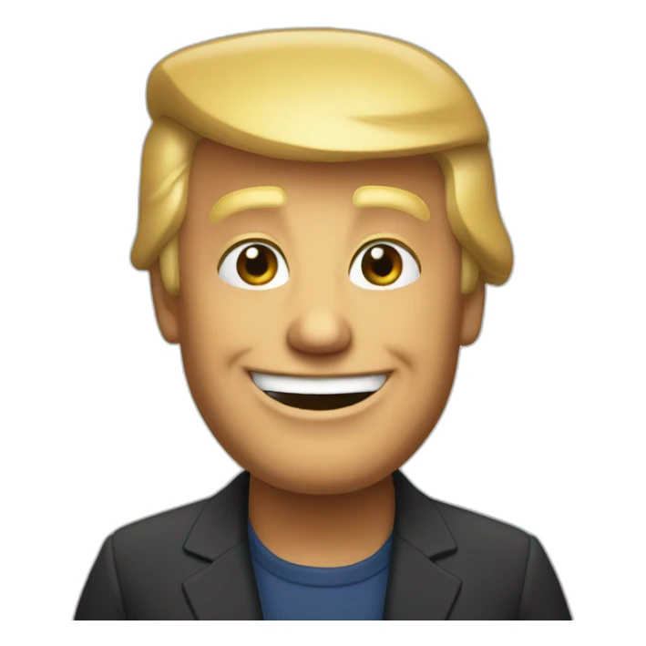 happy donald Trump sticker