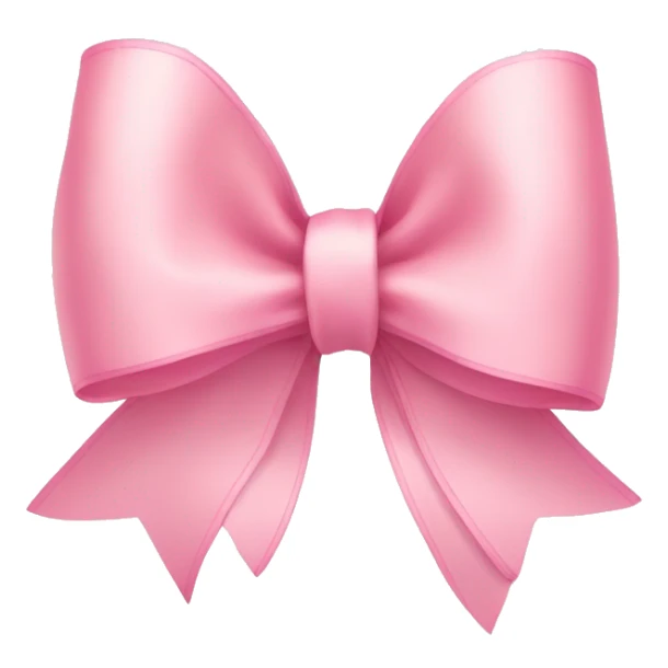 light pink ribbon bow sticker