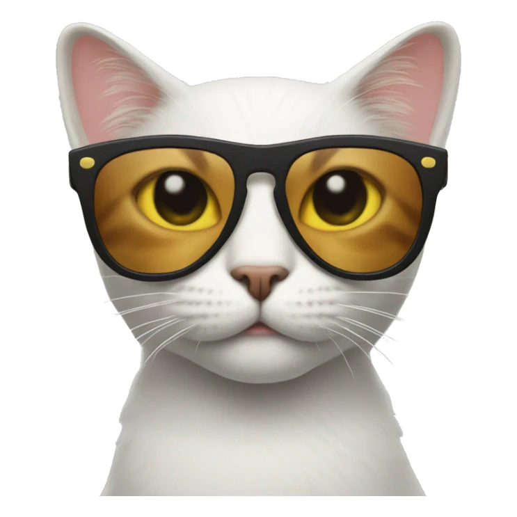 Cat with sunglasses sticker