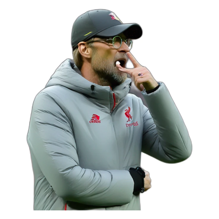 jurgen Klopp is doing "kiss" gesture sticker