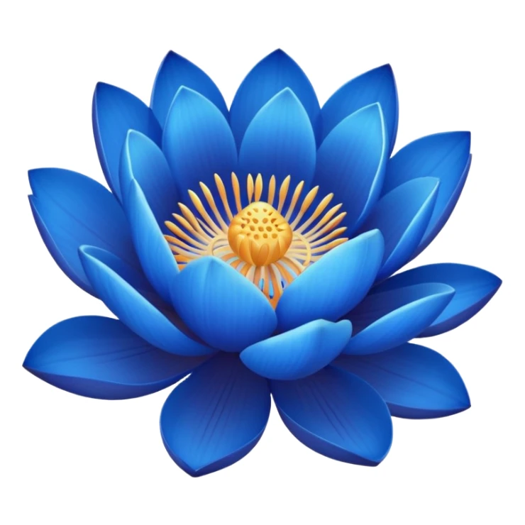 Bouquet of blue lotus sticker