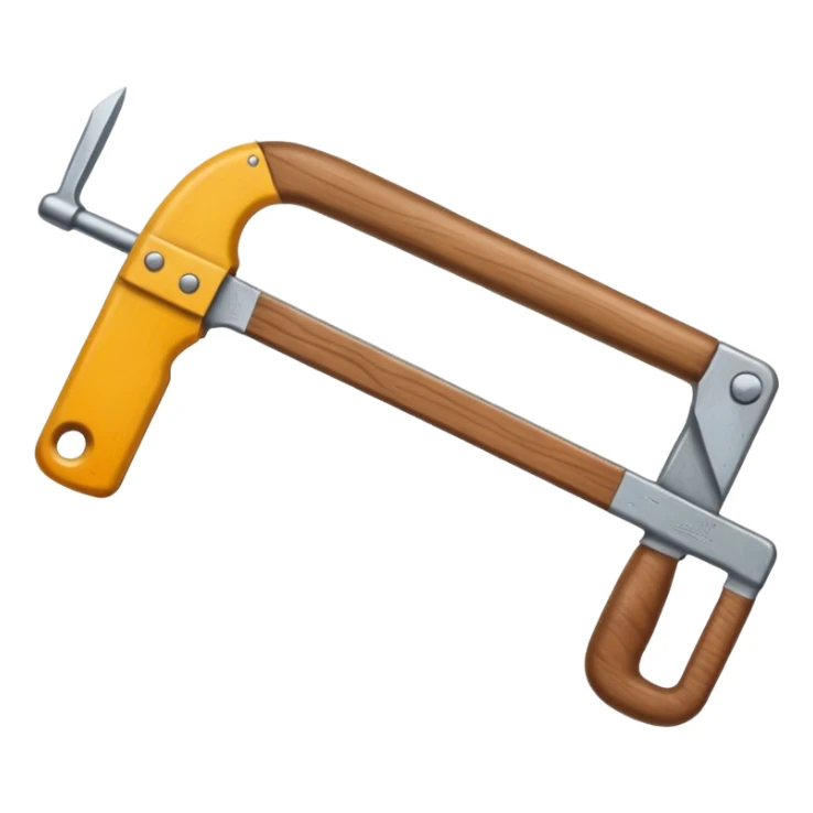 Undecided wood hacksaw sticker