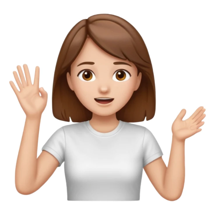 cheering girl whistling and clapping sticker