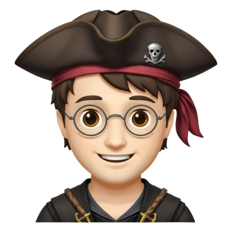 harry potter wear pirate hat sticker