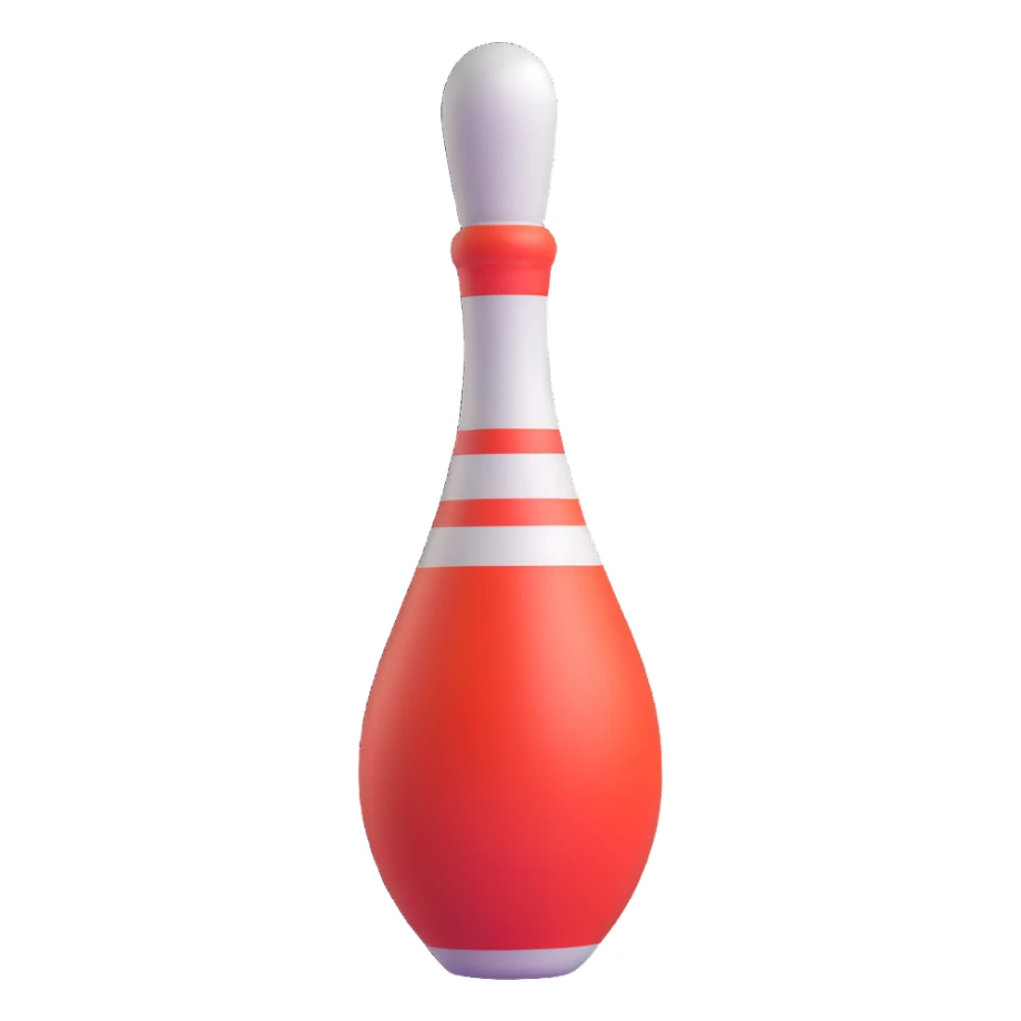 bowling pin sticker