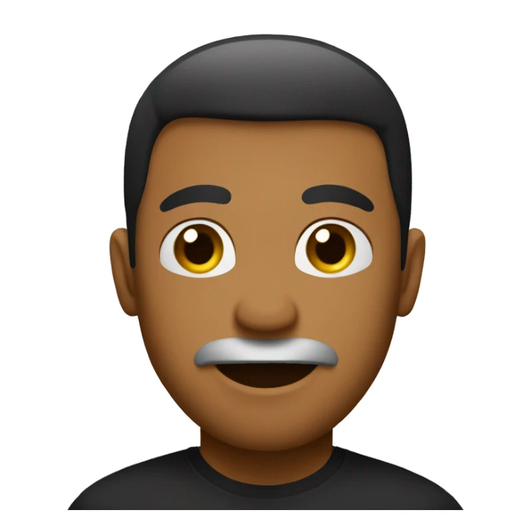 black tshirt with the letter GP in the top corner .emoji.write onthem 20five sticker