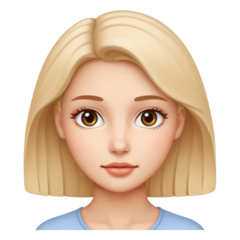 Casula style woman face sticker