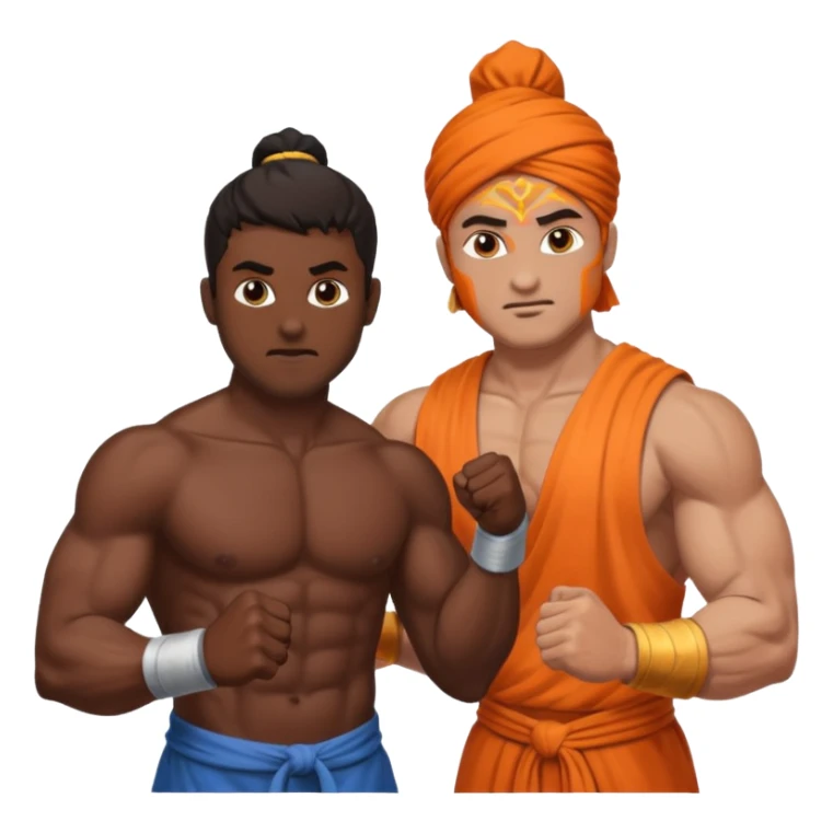 Hindu and Christian are fighting sticker