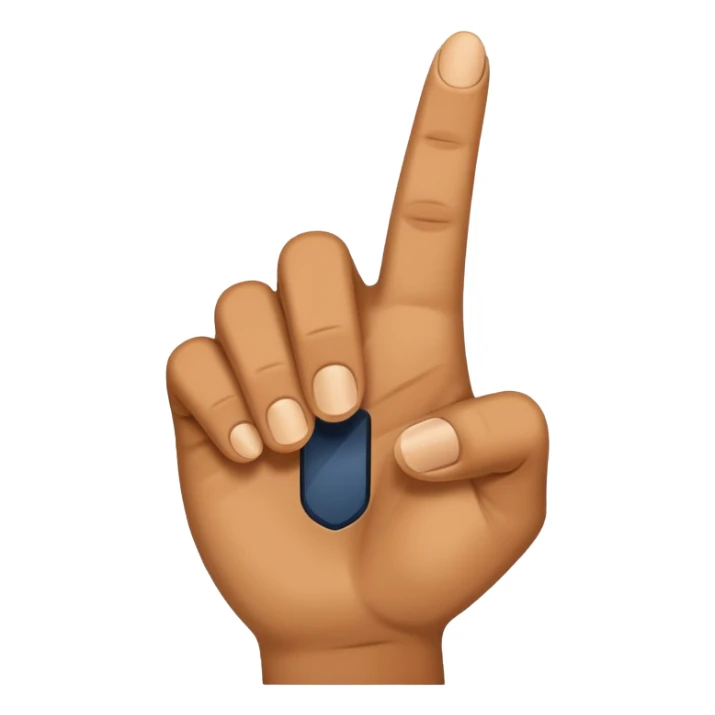 mano apuntando a la izquierda sticker