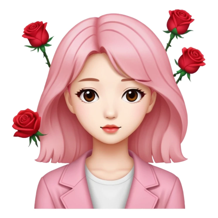 Rose who is a K-pop idol sticker