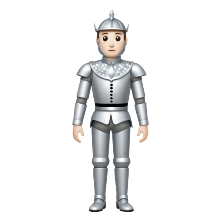 Tin Man from The Wizard of Oz with silver sequin outfit sticker