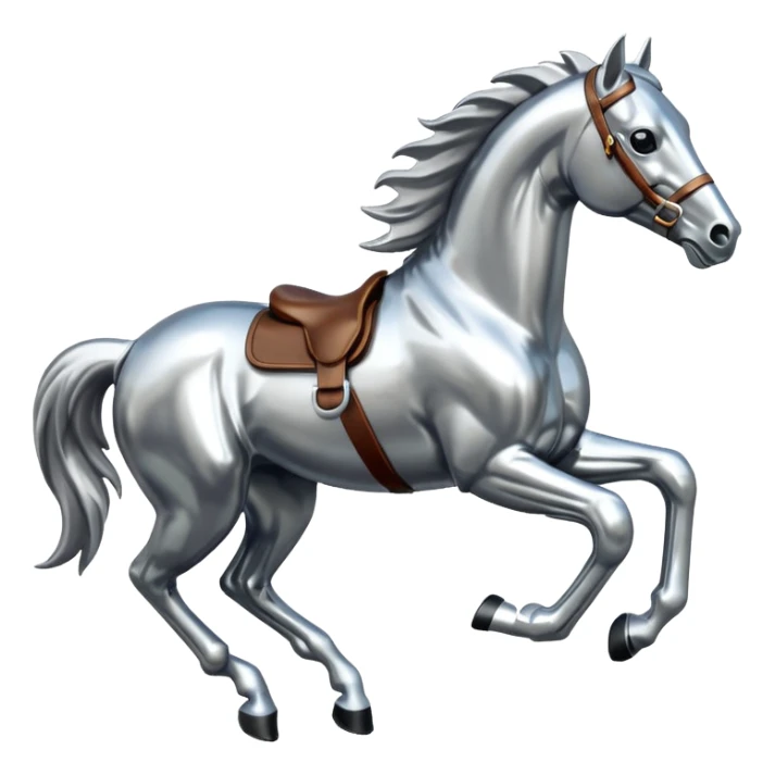 Ford mustang metallic  horse  sticker