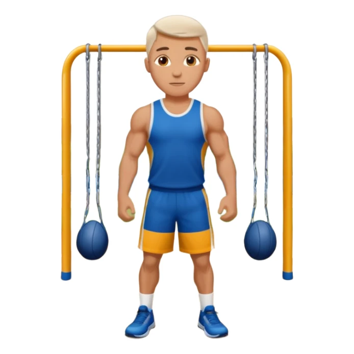 white sportsman in the playground sticker