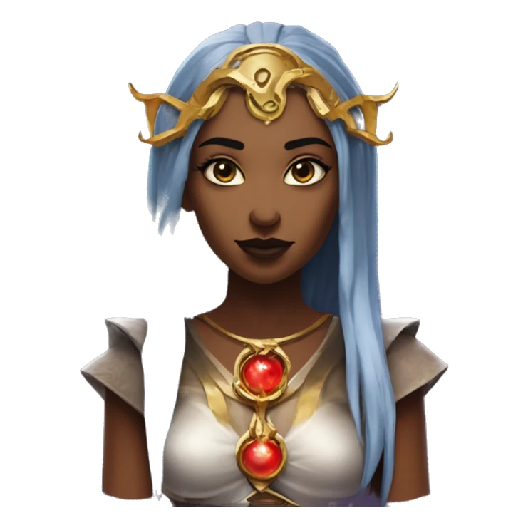 "Technomancy is the use of magic or mystical powers to control and manipulate technology” + "It's kind of like cyberpunk magic or how in some games, characters hack into systems using magic." 🖥️⚡🧙‍♂️ Make a ancient vampire technomancy goddess sticker