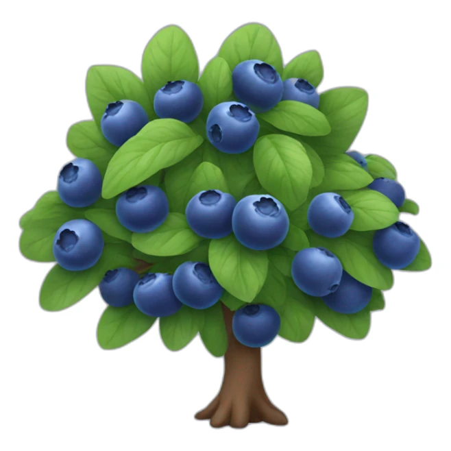 blueberry bush sticker