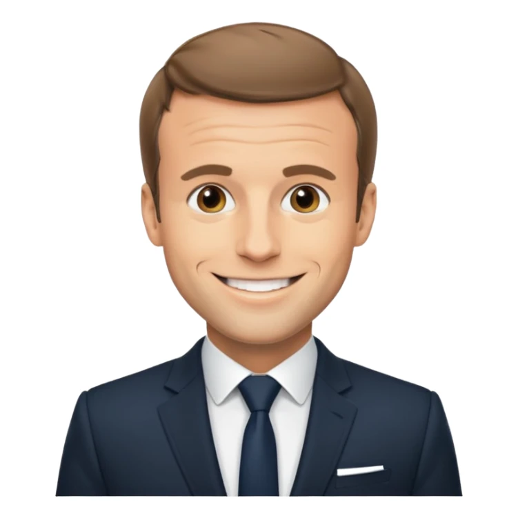 Tu peux me crée un emoji Macron sticker
