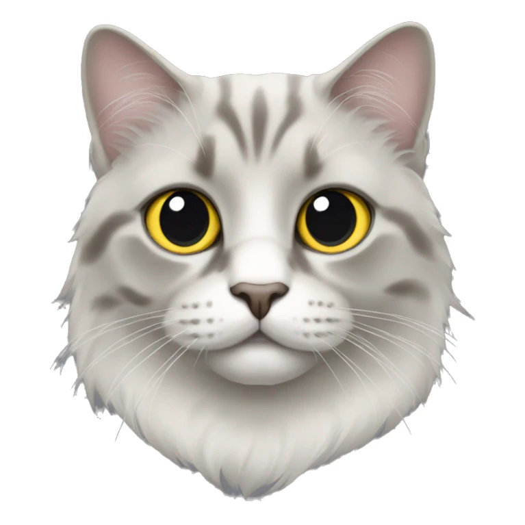 cat british short haïr yellow eyes sticker