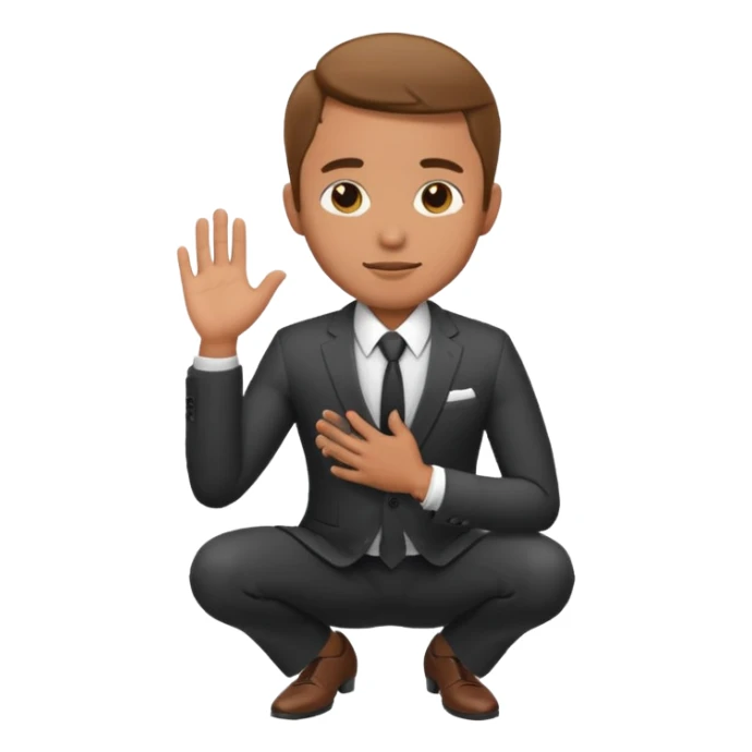 man kneeling and asking for marriage sticker