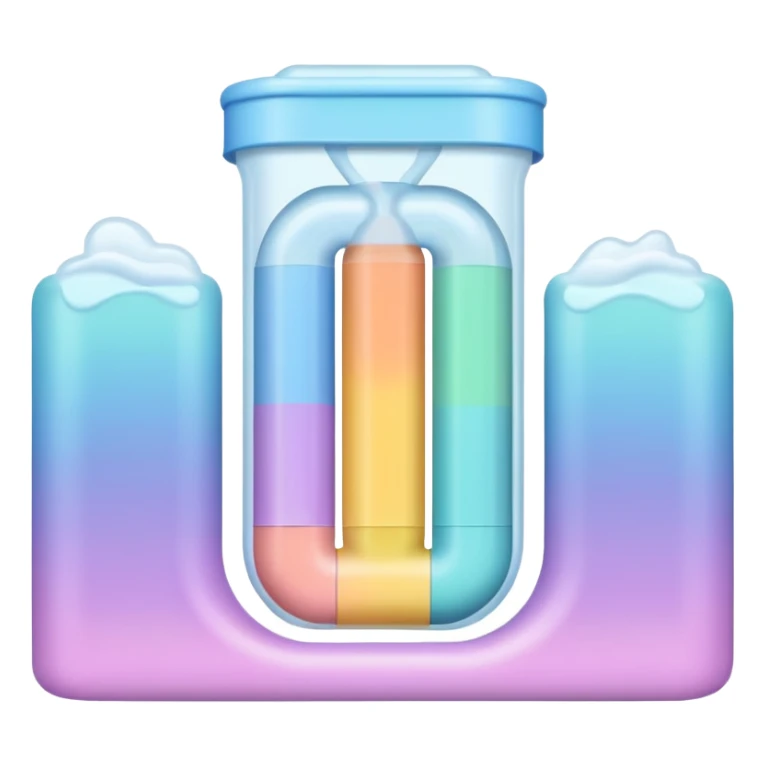 a pastel squeeze tube sticker