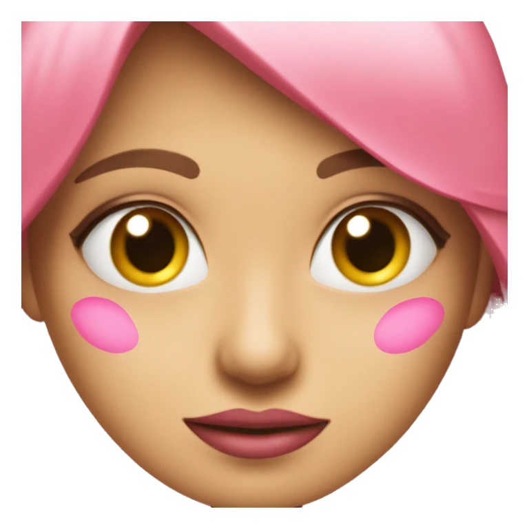 Chica tes miraba con anteojos rosas y cabllo liso sticker