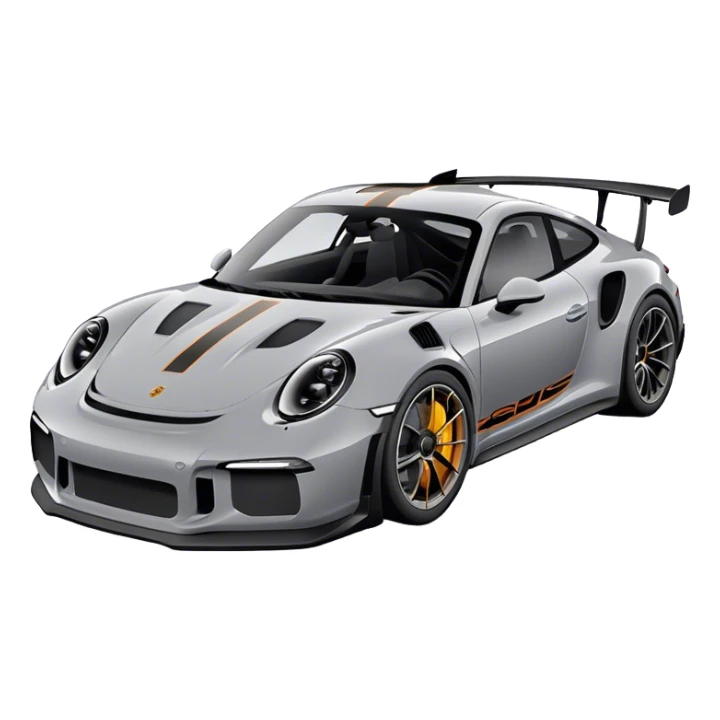 Porsche GT3RS - Porsche (Model Year: 2021) (Iconic colour: Grey and Black) sticker