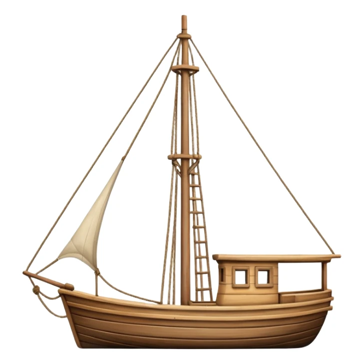 the mast of a boat sticker