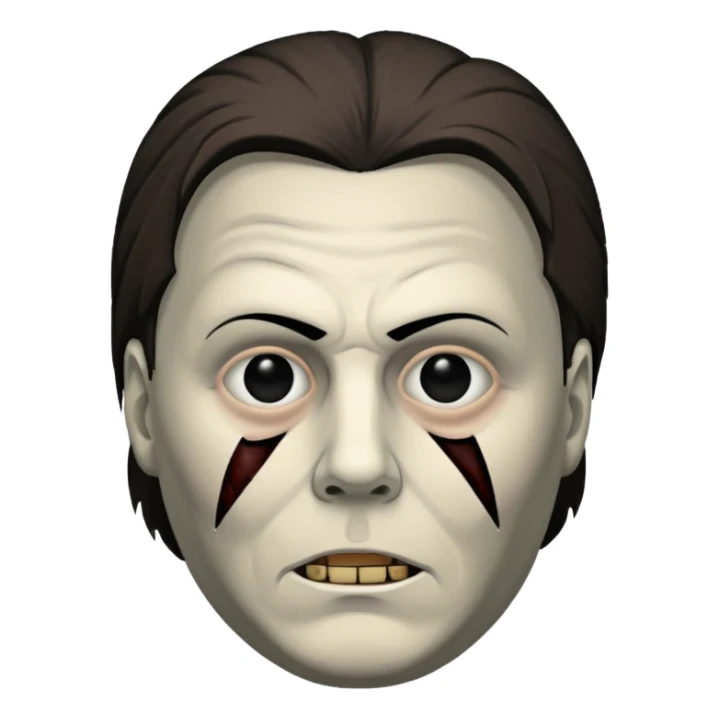 michael myers black eyes sticker