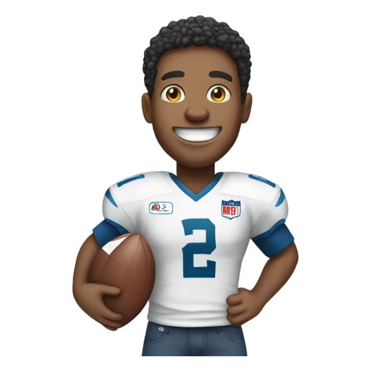 Me loving football sticker