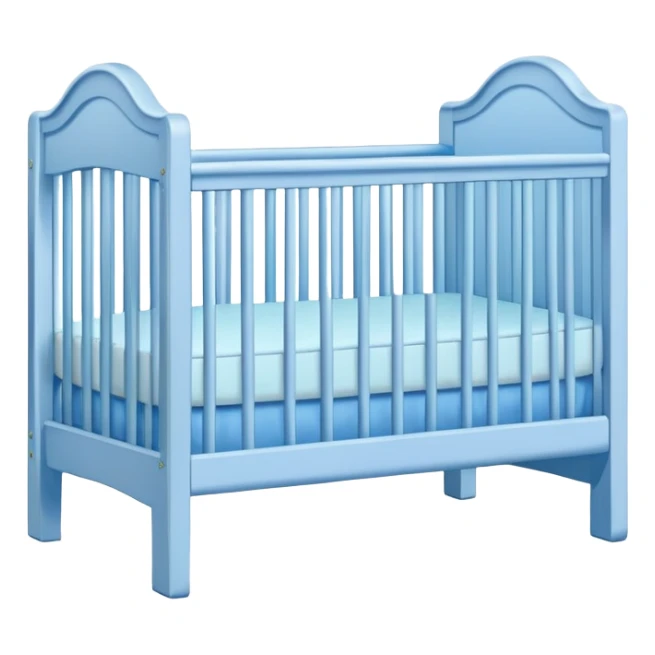 Blue baby crib sticker
