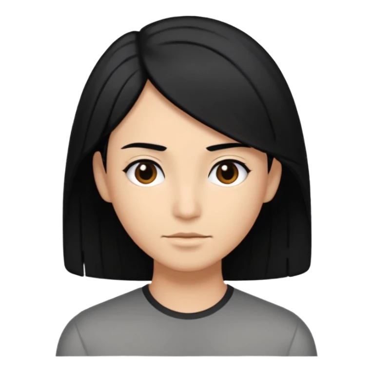 50 yr old mostly black hair with some grey, side swept part,  sticker