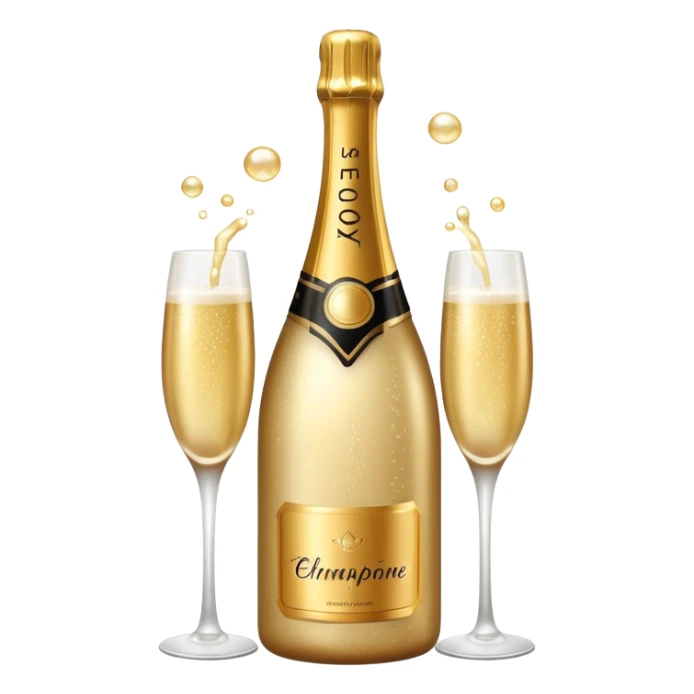 ace champagne sticker