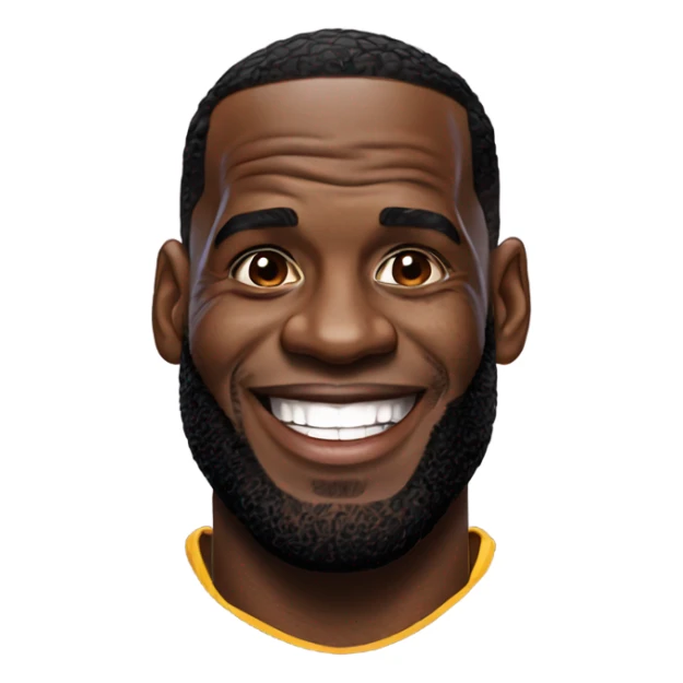 Lebron James smiling sticker