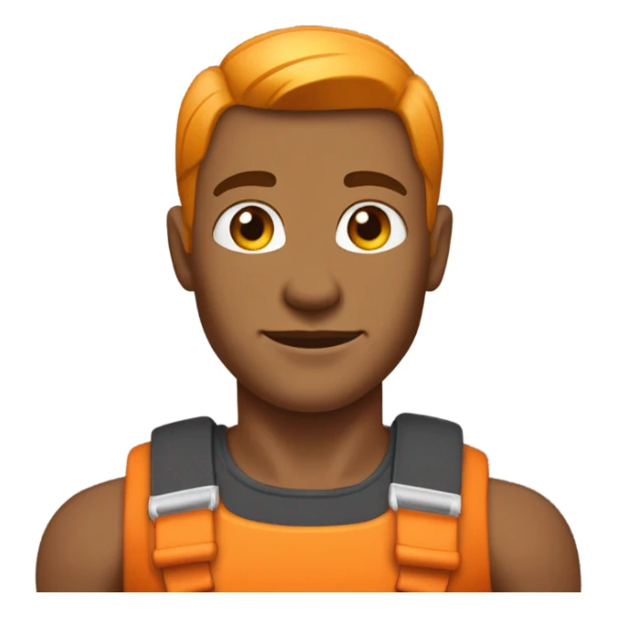 Make my dad in orange more masculine  sticker